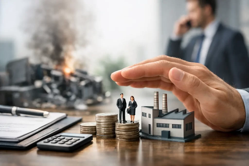 ¿Qué cubre el seguro para interrupción operativa?